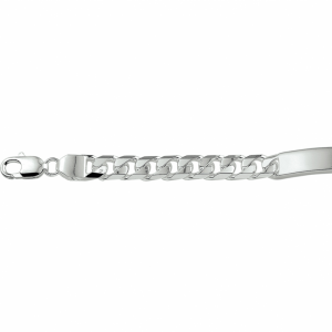 graveerarmband gourmette 6-zijdes geslepen plaat 8 mm - 2010918