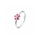 ring bloem en roze zirkonia - 2009879