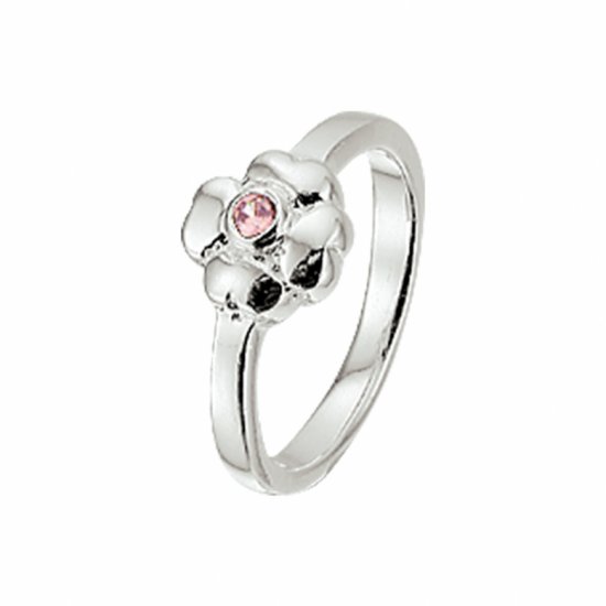 ring bloem roze zirkonia - 2008920