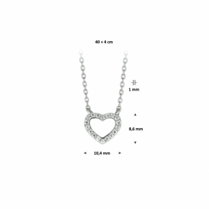 collier hart zirkonia 1,0 mm 40 + 4 cm - 2010408