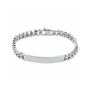 graveerarmband gourmette 6-zijdes geslepen plaat 7,0 mm 20,5 cm - 2007971