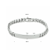 graveerarmband gourmette 6-zijdes geslepen plaat 7,0 mm 20,5 cm - 2007971