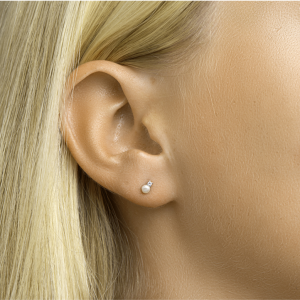 oorknoppen parel en zirkonia - 2010207 oorknoppen parel en zirkonia - 2010207