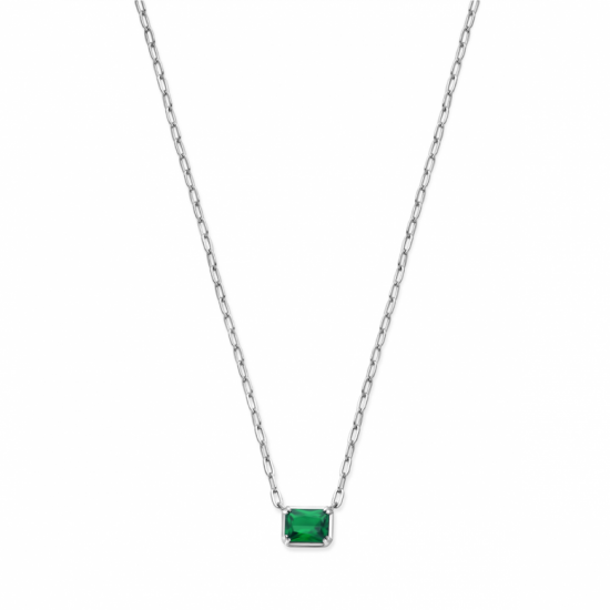 collier groen zirkonia 40 + 4 cm - 2008506