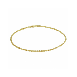 enkelbandje koord 2 mm 24 cm 3 micron - 2009698 enkelbandje koord 2 mm 24 cm 3 micron - 2009698