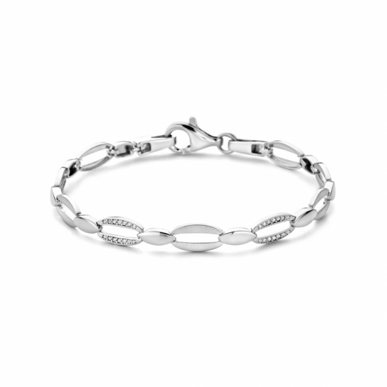 armband zirkonia 6,0 mm 18,5 cm poli/mat - 2010716
