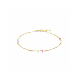 enkelbandje meerdere kleuren kristal bolletjes 24 + 2 cm 3 micron - 2009293 enkelbandje meerdere kleuren kristal bolletjes 24 + 2 cm 3 micron - 2009293