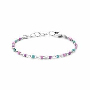 armband bolletjes gekleurd emaille 11 + 2 cm - 2011115 armband bolletjes gekleurd emaille 11 + 2 cm - 2011115