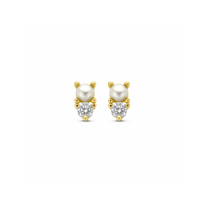 oorknoppen parel en zirkonia 1 micron - 2010238 oorknoppen parel en zirkonia 1 micron - 2010238