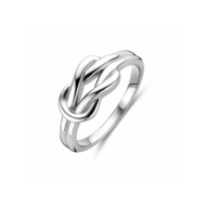 Zilveren ring knoop - 2010743