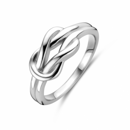 Zilveren ring knoop - 2010743