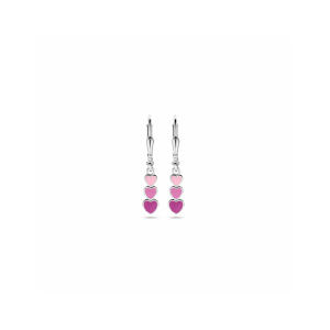 oorhangers hartjes emaille brisur haak 25 mm - 2009920