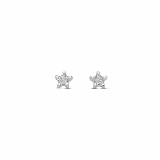 oorknoppen ster zirkonia 3,5 mm - 2010605