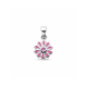 hanger emaille bloem roze zirkonia 16 mm - 2011546