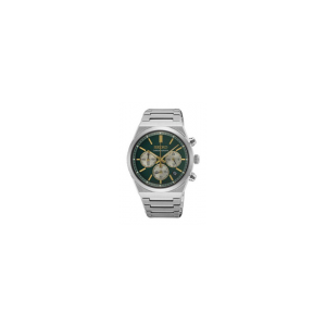 Seiko Herenhorloge chrono bicolor met groene plaat - 2012247