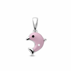 hanger dolfijn roze 17 mm - 2011236 hanger dolfijn roze 17 mm - 2011236