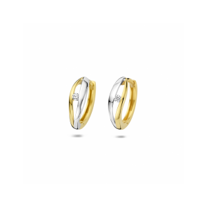 klapoorringen lab grown diamant 0.06ct (2x0.03ct) f vs 14 mm - 2011326