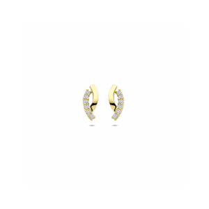 9k oorknoppen zirkonia 10,5 mm - 2011648