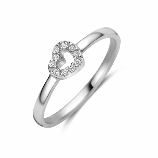 ring hartje zirkonia - 2012006