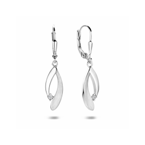 oorhangers zirkonia brisur haak poli/mat 34 mm - 2012203